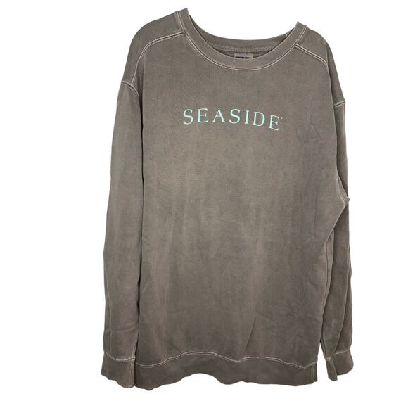 Comfort Colors Tops - Comfort Colors Seaside Crewneck Sweatshirt Gray Size Large Pullover 30A Florida